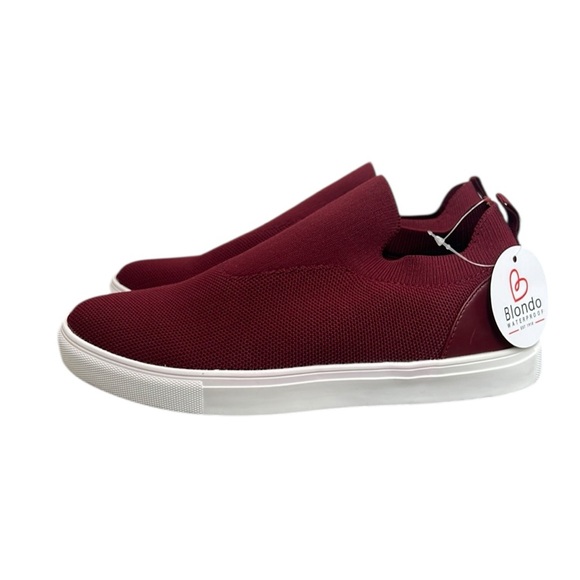 Blondo Shoes - Blondo Slip On Sneaker Womans Size 6.5 Burgundy Kyla Waterproof Comfort NEW